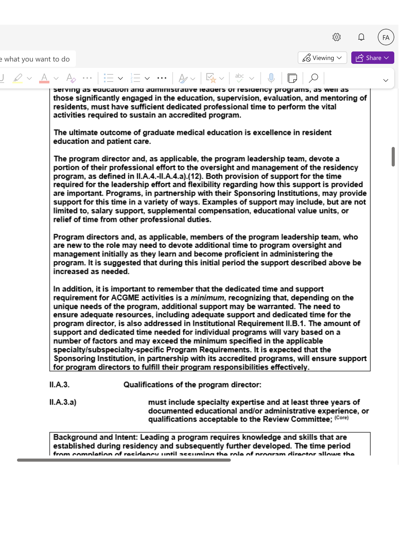 e what you want to do So Viewing v FA LE Share v V serving as eaucauon ana aamınıstrauve leaders or residency programs, as well as those significantly