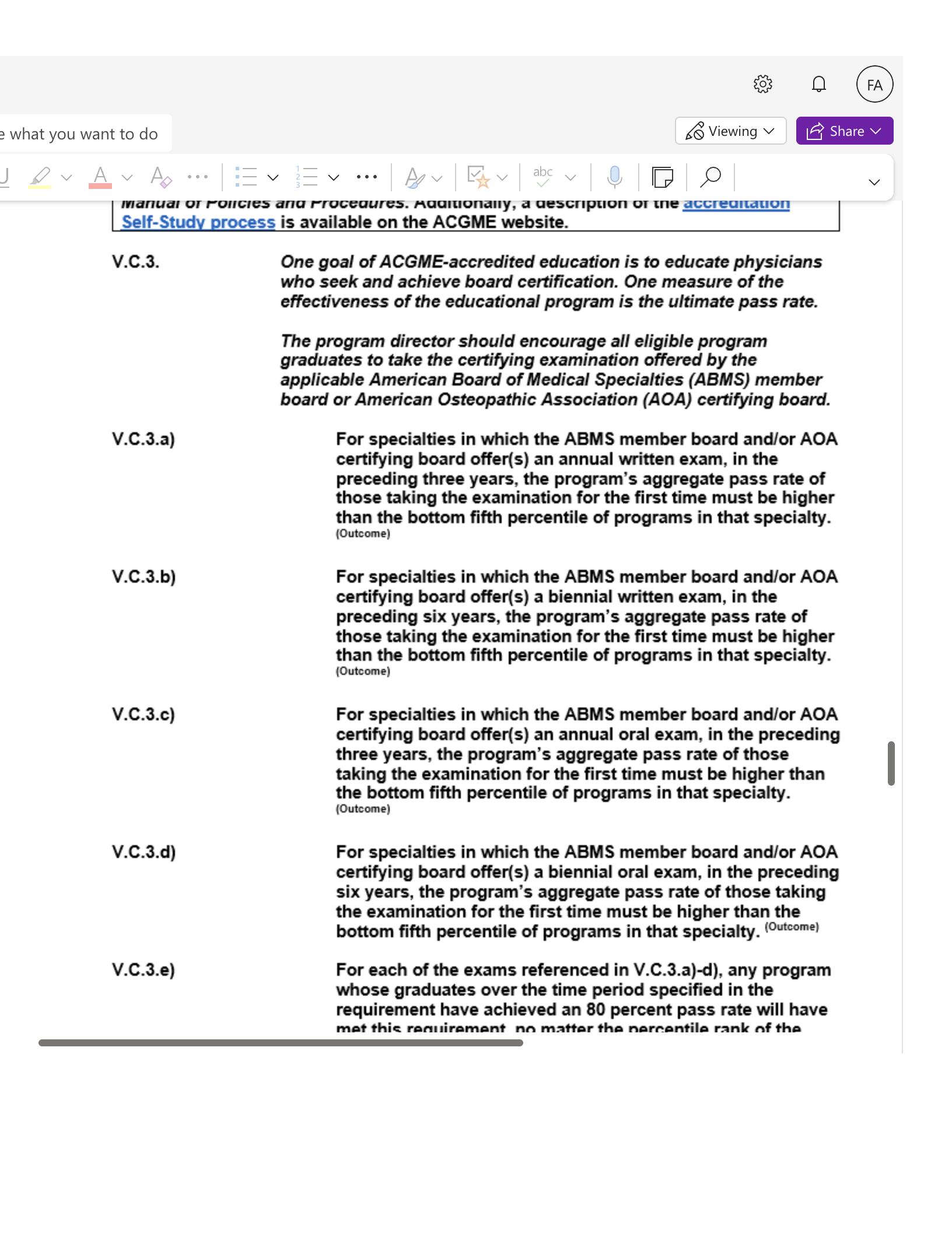 e what you want to do So Viewing v FA LE Share V V manual or roices ana rrocedures. Maamonaly, a descripuon or te accreantaton Self-Study process is a