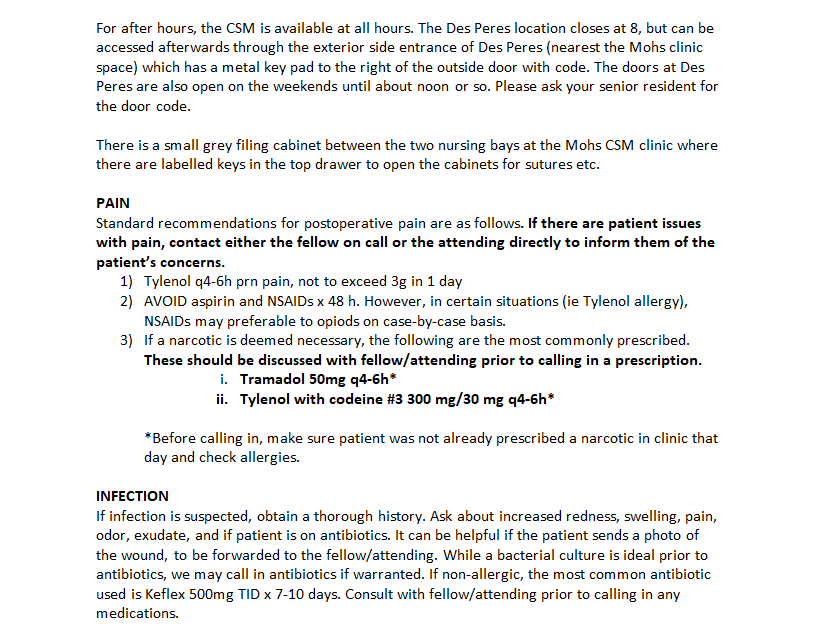 For after hours, the CSM is available at all hours. The Des Peres location closes at 8, but can be accessed afterwards through the exterior side entra